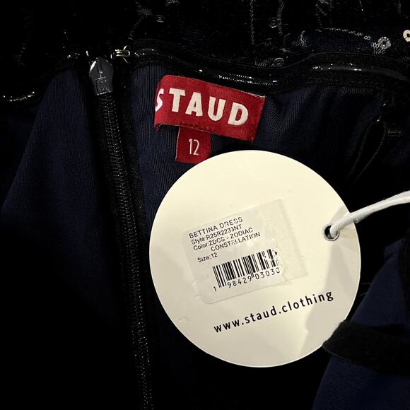 NWT NEW STAUD Bettina Zodiac Constellation Dress - Picture 8 of 10